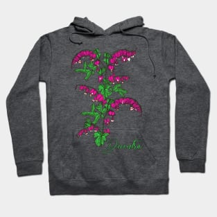 Flower shirt-Spring flower Dicentra-Spring flowers Bleeding heart Hoodie